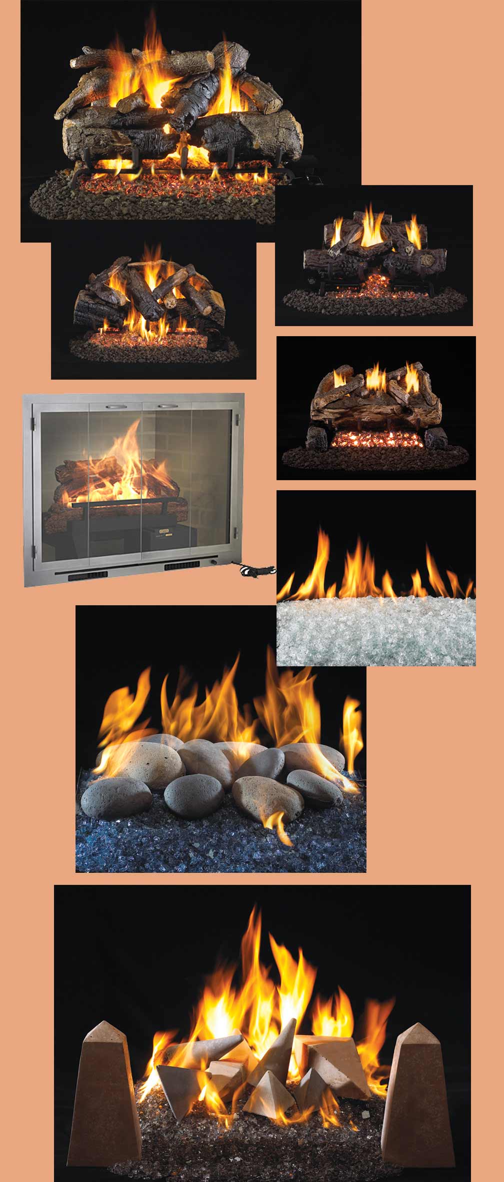 Gas and Electric Fireplace Log Burners